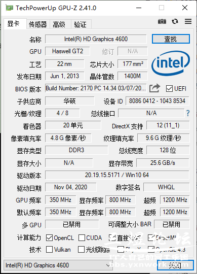 GPU-Z 是一款 GPU 识别工具。运行后即可显示 GPU 核心，以及...